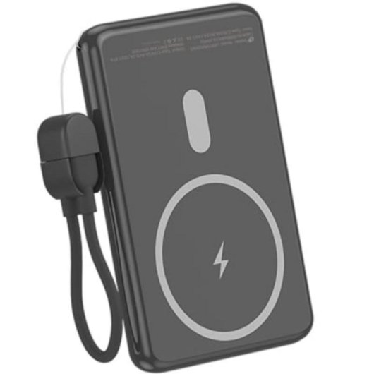 Power Bank wireless Leotec 5000mAh 20W Nero