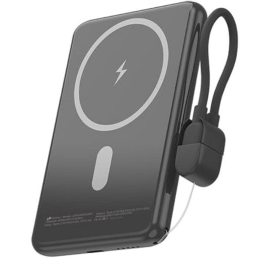 Power Bank wireless Leotec 5000mAh 20W Nero