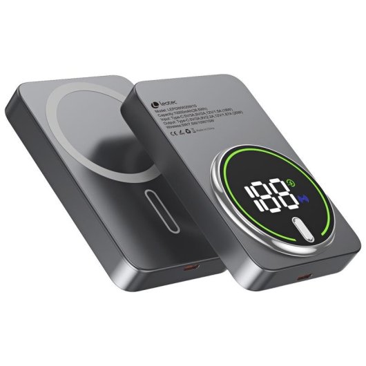 Power Bank Leotec 10000mAh 20W Grau