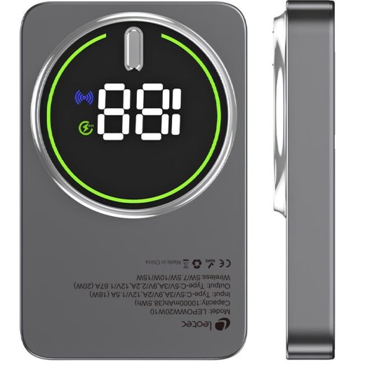 Power Bank Leotec 10000mAh 20W Grau