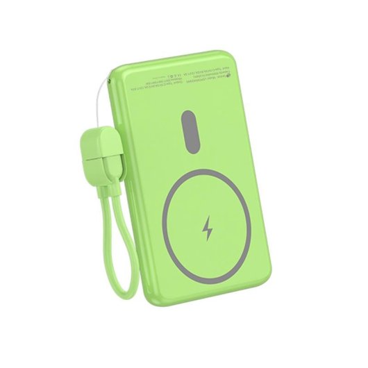 Power Bank Kabellos Leotec 5000mAh 20W Grün