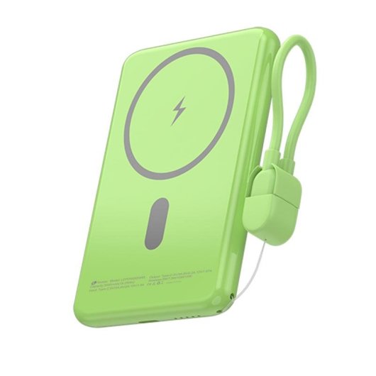 Power Bank Kabellos Leotec 5000mAh 20W Grün