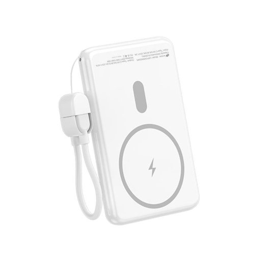 Power Bank kabellos Leotec 5000mAh 20W weiß