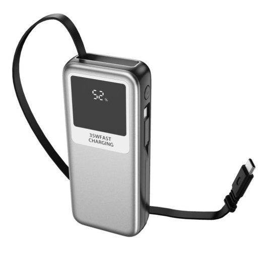 Power Bank Leotec 10000mAh 35W USB-C Retraktabel Lightning