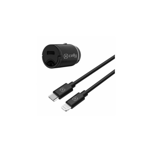 Auto-Ladegerät Celly CCMINILIGHT 20W Ultra-Kompakt USB-C zu Lightning