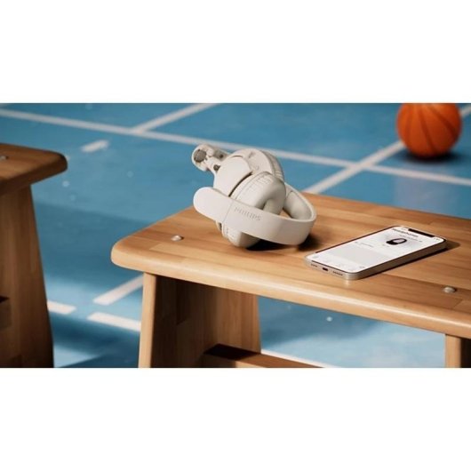 Auriculares Philips TAH4000WT/00 inalámbricos Bluetooth para llamadas y música blancos