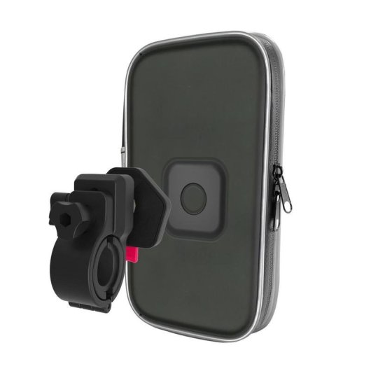 Soporte activo Celly SNAPFLEX para teléfono móvil bicicleta coche scooter negro