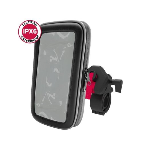 Soporte activo Celly SNAPFLEX para teléfono móvil bicicleta coche scooter negro