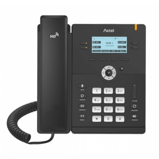 Telefono IP Axtel AX-300G Nero 4 linee Gigabit Ethernet PoE