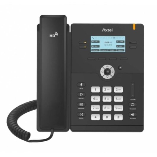 Telefono IP Axtel AX-300G Nero 4 linee Gigabit Ethernet PoE