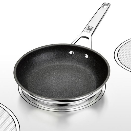 Allzweckpfanne BRA Connect 24 cm Edelstahl Induktion