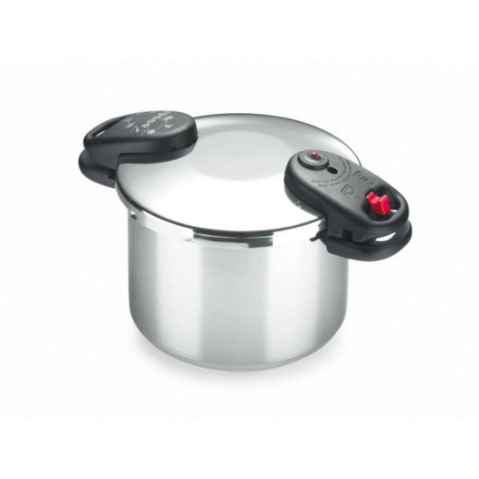 Olla a presión Alza 2,5 litros acero inoxidable inducción doble asa