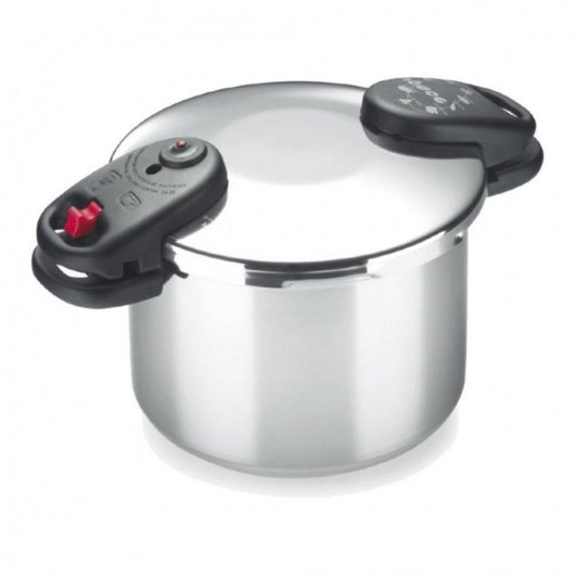Olla a Presión Alza 6 Litros Acero Inoxidable Inducción Doble Asa