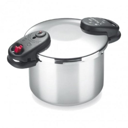 Olla a Presión Alza 6 Litros Acero Inoxidable Inducción Doble Asa