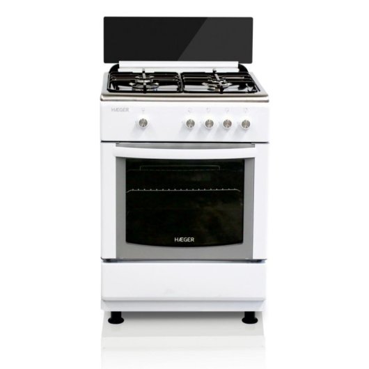 Cocina de gas HAEGER GC-SW6.003D independiente 4 quemadores horno 64L