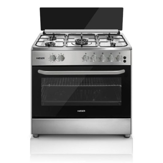 Cocina de gas HAEGER GC-SS9.020B 110 litros 5 zonas acero inoxidable