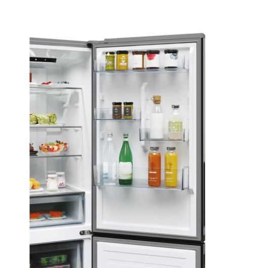 Frigorífico Combi Candy CNCQ2T618EX Defrost 185cm 355L E Inox