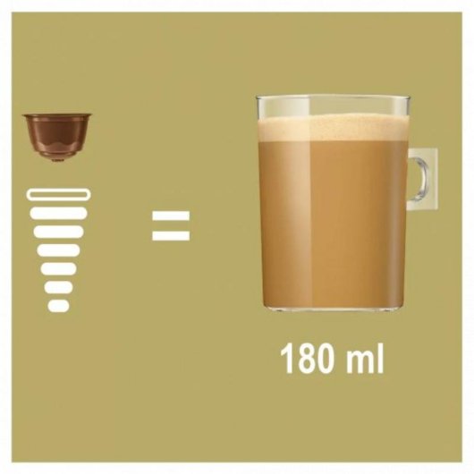 Cápsula de café NESCAFÉ Dolce Gusto Café con Leche Delicato 16 piezas