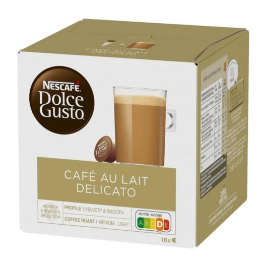 Cápsula de café NESCAFÉ Dolce Gusto Café con Leche Delicato 16 piezas