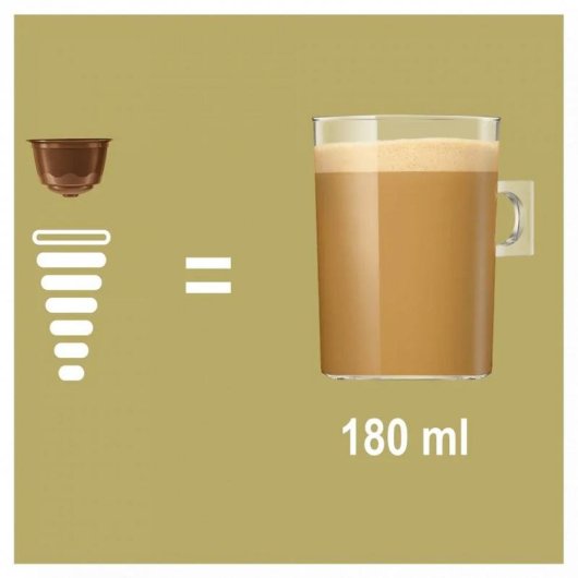 Cápsula de café NESCAFÉ Dolce Gusto Café con Leche Delicato 16 piezas
