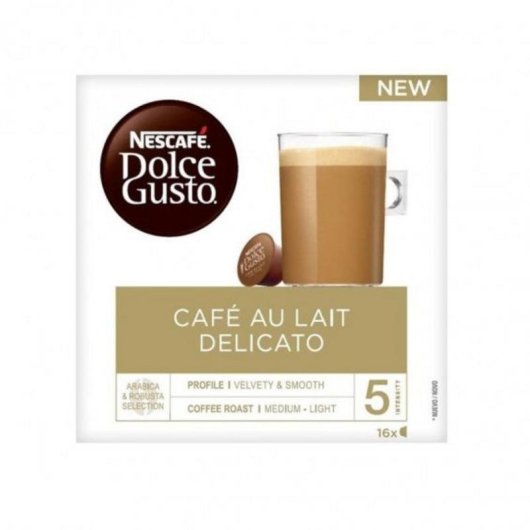 Cápsula de café NESCAFÉ Dolce Gusto Café con Leche Delicato 16 piezas