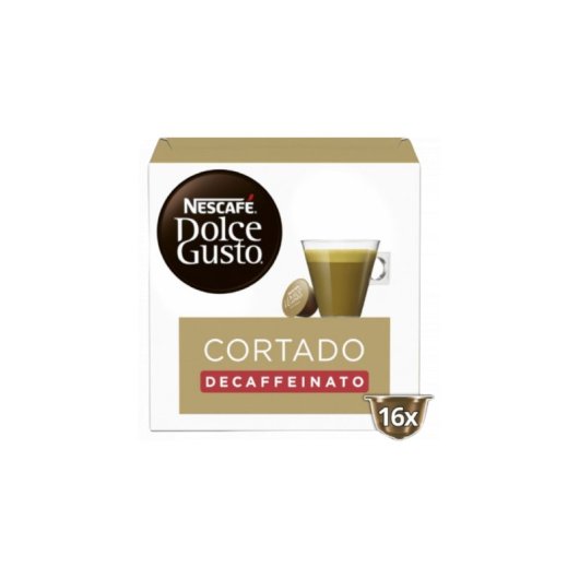 Cápsula de café Nestlé Nescafé Dolce Gusto Cortado Descafeinado 16 cápsulas