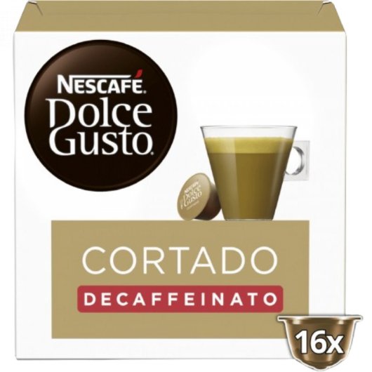 Cápsula de café Nestlé Nescafé Dolce Gusto Cortado Descafeinado 16 cápsulas