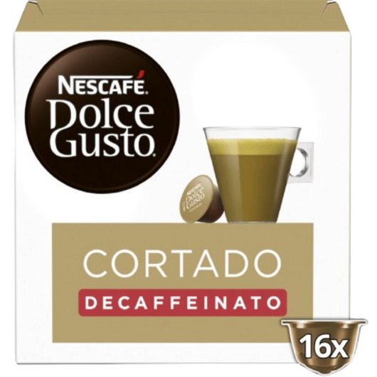 Cápsula de café Nestlé Nescafé Dolce Gusto Cortado Descafeinado 16 cápsulas