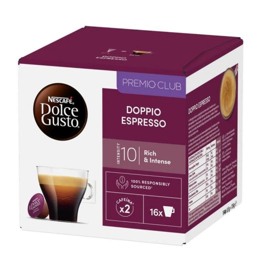 Cápsula de café Nescafé Dolce Gusto Espresso Doppio 16 tazas