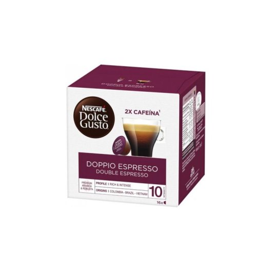 Cápsula de café Nescafé Dolce Gusto Espresso Doppio 16 tazas