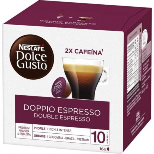 Cápsula de café Nescafé Dolce Gusto Espresso Doppio 16 tazas