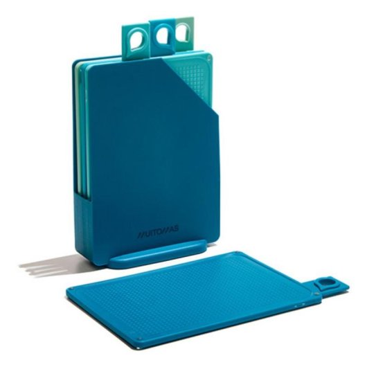 Tablas de cocina para cortar Muitomas Rectangulares de Silicona Azul
