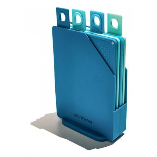Tablas de cocina para cortar Muitomas Rectangulares de Silicona Azul