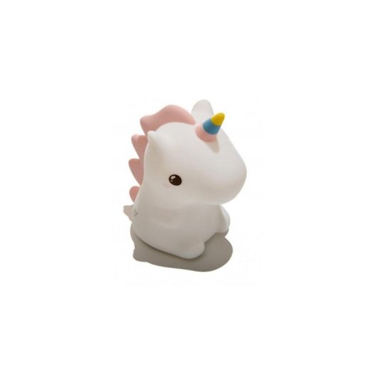 Figura Iluminada Decorativa Muitomas Unicornio USB-C Silicona Blanca
