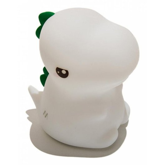 Figura iluminada decorativa Muitomas Dinosaurio USB silicona blanca