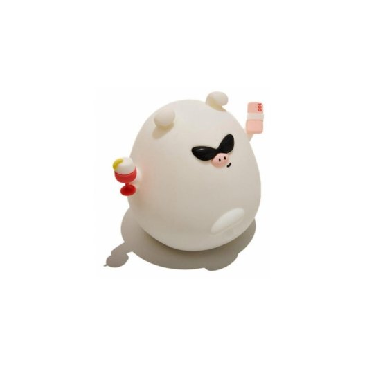 Figura Iluminada Decorativa Muitomas SILLAMPPIGC Silicona Blanca USB-C
