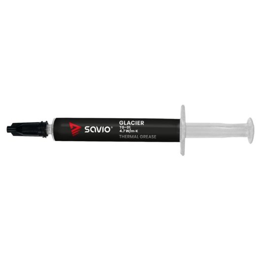 Pasta térmica Savio TG-01 2g Condutividade 4,7 W/m·K Cinzento/Preto