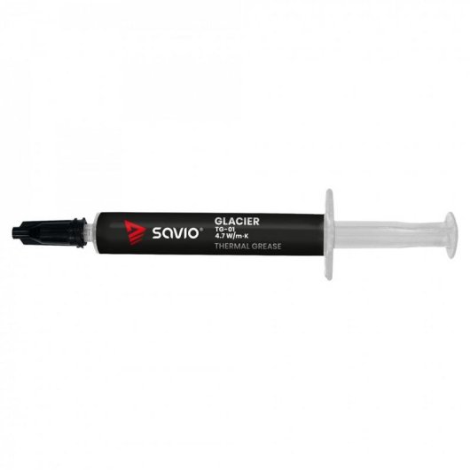 Pasta térmica Savio TG-01 2g Condutividade 4,7 W/m·K Cinzento/Preto