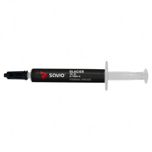 Pasta térmica Savio TG-01 2g Condutividade 4,7 W/m·K Cinzento/Preto