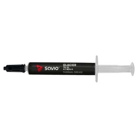 Pasta térmica Savio TG-01 2g Condutividade 4,7 W/m·K Cinzento/Preto