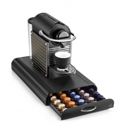 Portacapsule CEP 130 capsule Plastico Nero Cromo