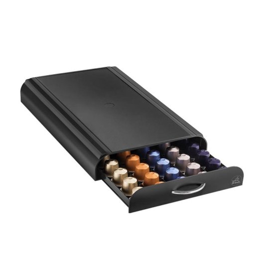 Portacapsule CEP 130 capsule Plastico Nero Cromo