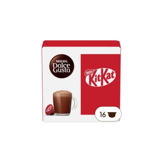 Cápsulas de Cacao Caliente KitKat NESCAFÉ Dolce Gusto, 16 piezas