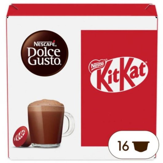 Cápsulas de Cacao Caliente KitKat NESCAFÉ Dolce Gusto, 16 piezas