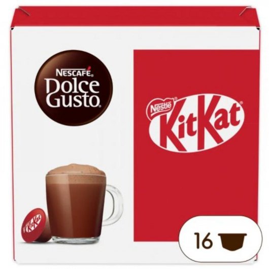 Cápsulas de Cacao Caliente KitKat NESCAFÉ Dolce Gusto, 16 piezas