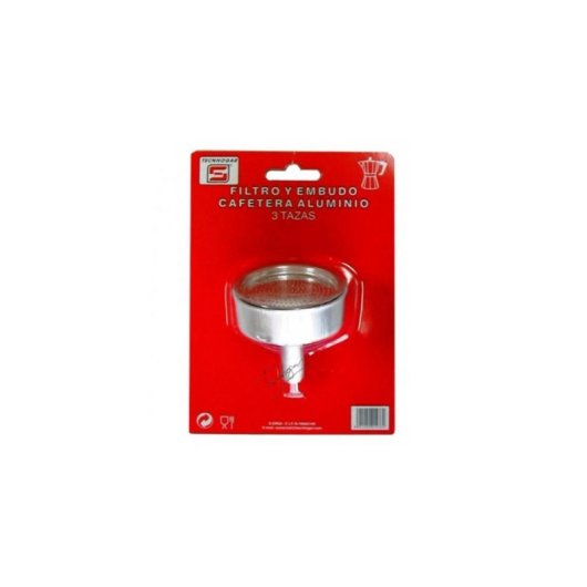 Embudo TECNHOGAR 3 tazas Aluminio Acero