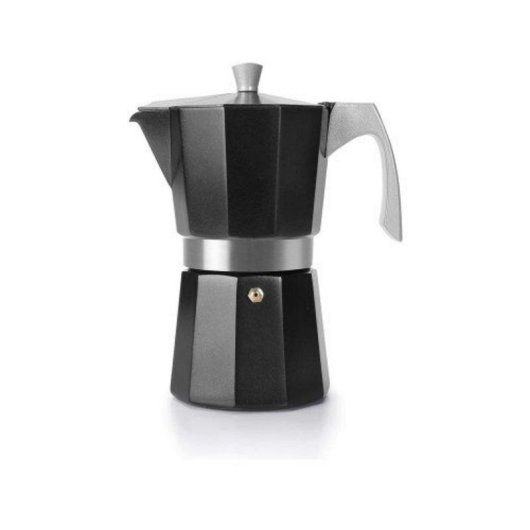 Máquina de café expresso Ibili Evva Black alumínio fundido fundo aço indução