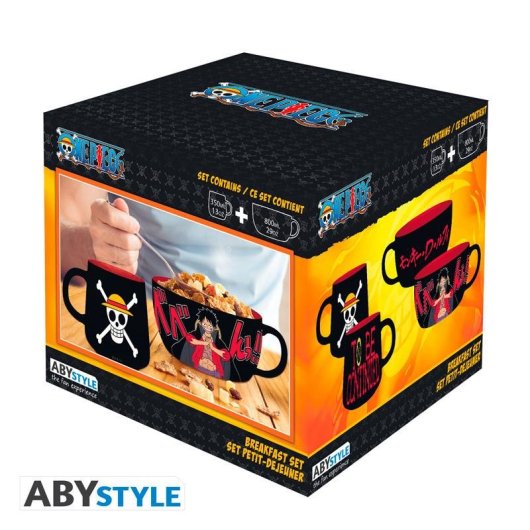 Taza ABYSTYLE One Piece Luffy Set 0,32 L Multicolor