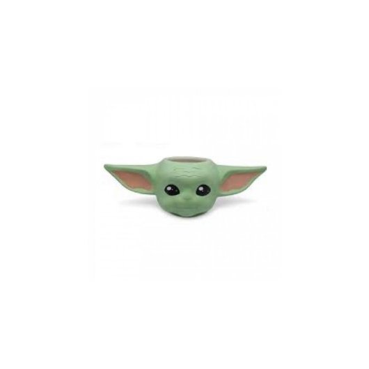 Taza Pyramid Star Wars The Mandalorian The Child 0,4 L Cerámica Negra Coral Verde