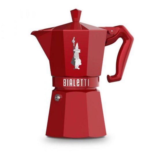 Italiaanse koffiezetter Bialetti Moka Exclusive Rood 6 Kopjes Inductie